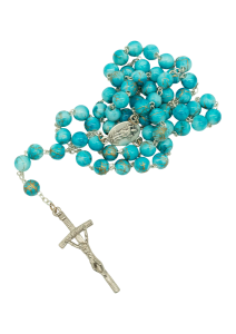 Różaniec św. Michała Archanioła - łańcuszek - niebieski