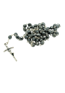 Różaniec komunijny - szary