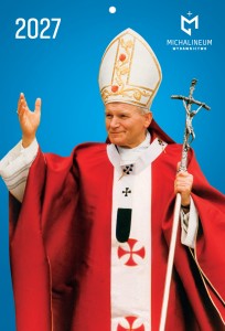 Kalendarz Papieski Mały 2027 WERSJA I (niebieski)