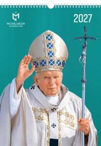 Kalendarz Papieski Duży 2027 WERSJA II (zielony)